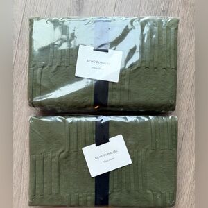 Schoolhouse pillow shams set of 2 wove tally alder